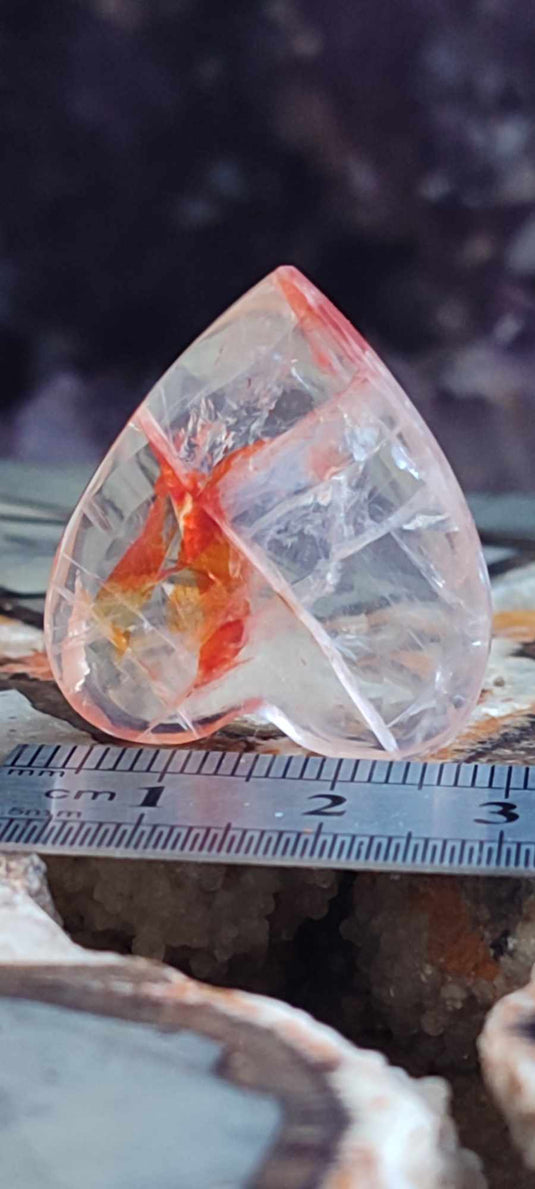 Quartz Hématoïde guérisseur du Brésil médiator Grade A++++ Quartz Hématoïde guérisseur médiator Dans la besace du p'tit Poucet (Boutique Officielle)