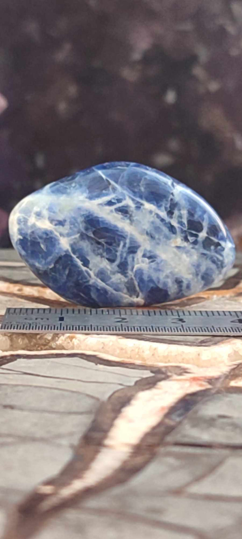 Carica immagine in Galleria Viewer, Sodalite du Brésil pierre roulée Grade A++++ Sodalite pierre roulée Dans la besace du p&#39;tit Poucet (Boutique Officielle)
