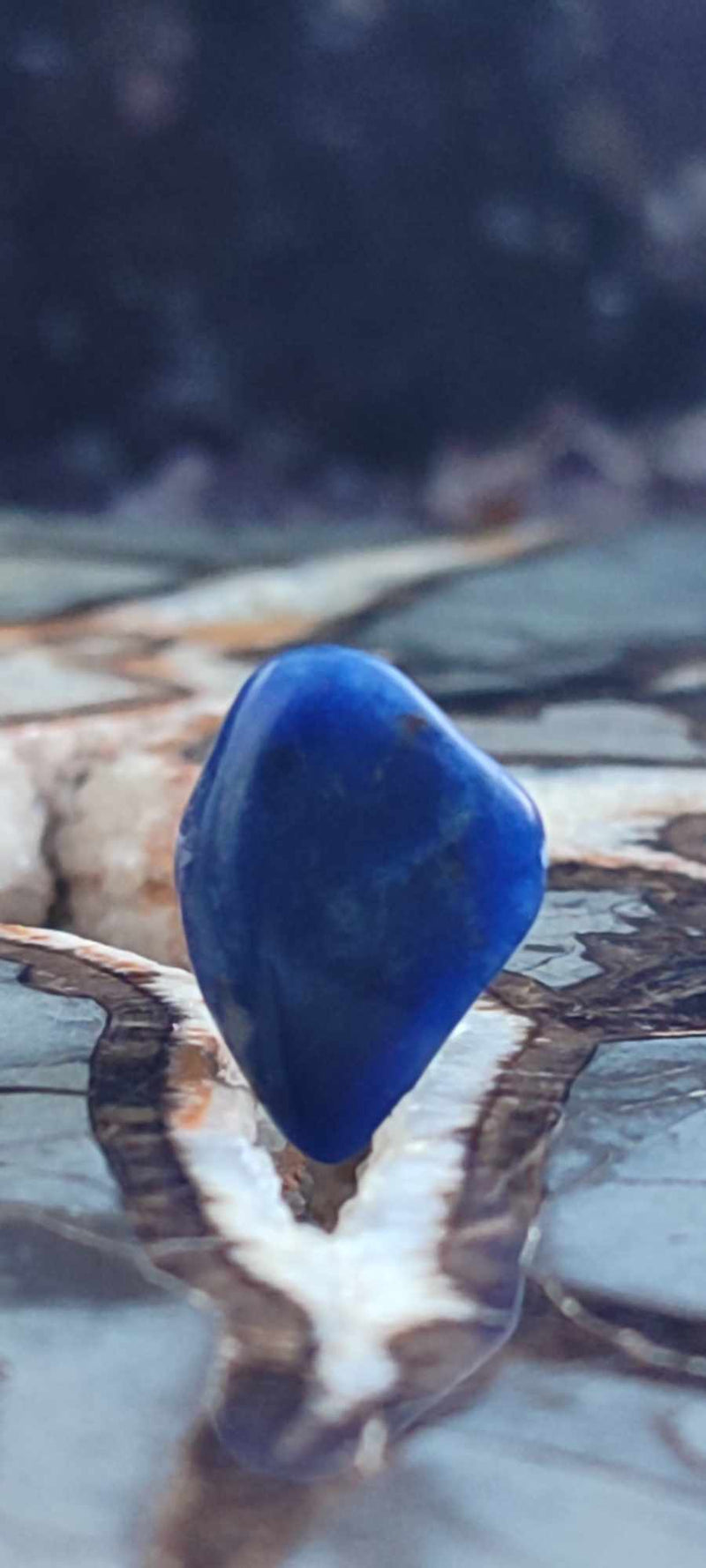 Carica immagine in Galleria Viewer, Sodalite de Bolivie pierre roulée Grade &quot;Extra&quot; Sodalite pierre roulée Dans la besace du p&#39;tit Poucet (Boutique Officielle)
