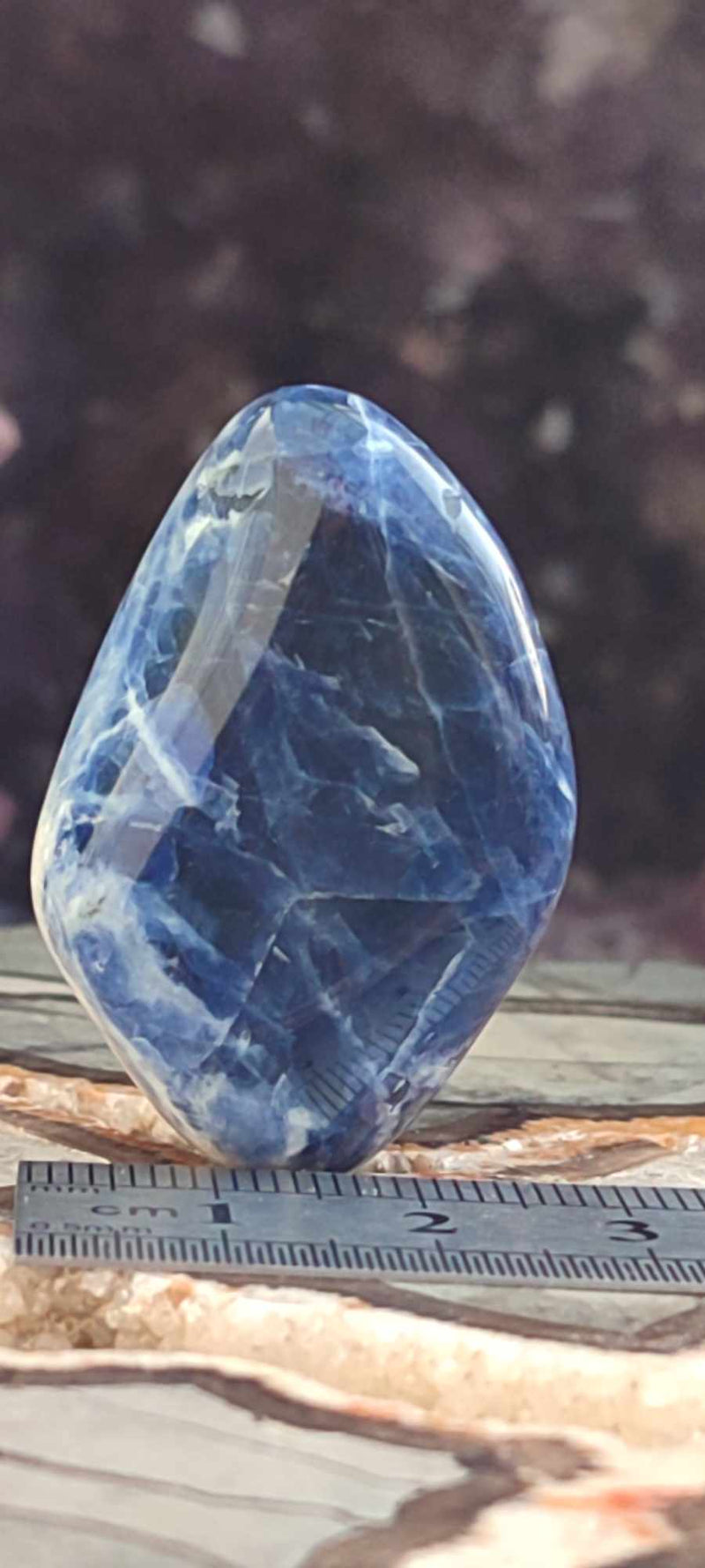 Carica immagine in Galleria Viewer, Sodalite du Brésil pierre roulée Grade A++++ Sodalite pierre roulée Dans la besace du p&#39;tit Poucet (Boutique Officielle)
