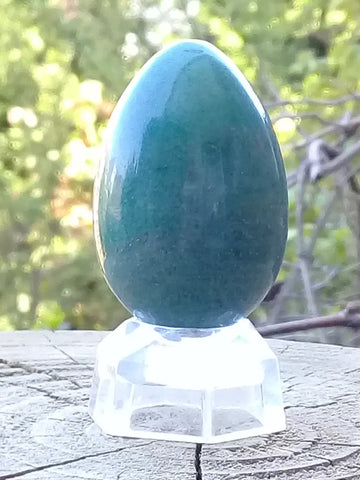 Tantra Yoni Egg in Green Aventurine from Brazil Large model