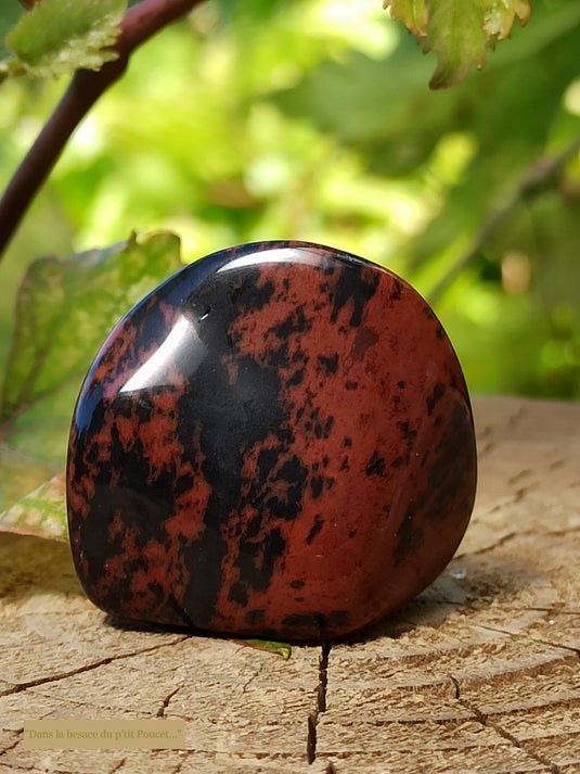 Obsidienne acajou Magahony du Mexique pierre roulée Grade A++++ Obsidienne Acajou ou Magahony du Mexique