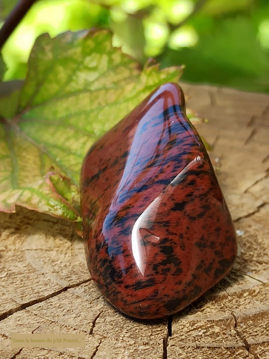 Obsidienne acajou Magahony du Mexique pierre roulée Grade A++++ Obsidienne Acajou ou Magahony du Mexique