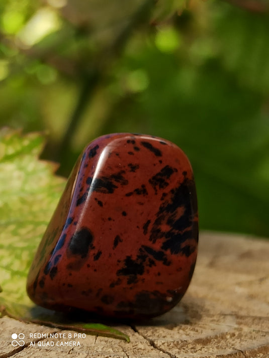 Obsidienne acajou Magahony du Mexique pierre roulée Grade A++++ Obsidienne Acajou ou Magahony du Mexique