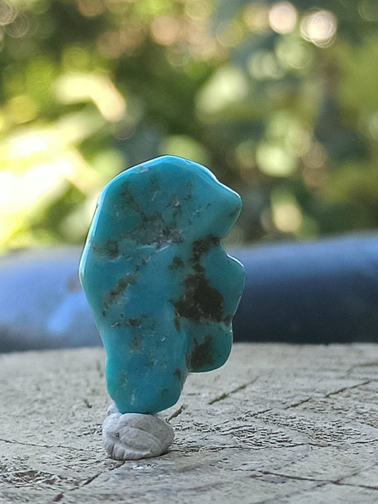 Turquoise VERITABLE d’Arizona pierre roulée Grade A++++ Turquoise d’Arizona