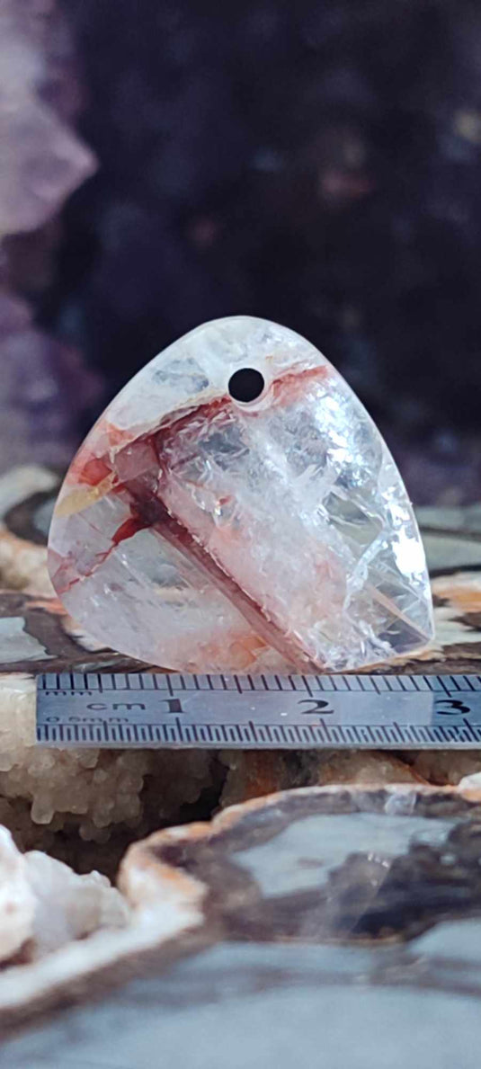 Quartz Hématoïde guérisseur du Brésil médiator Grade A++++ Quartz Hématoïde guérisseur médiator Dans la besace du p'tit Poucet (Boutique Officielle)