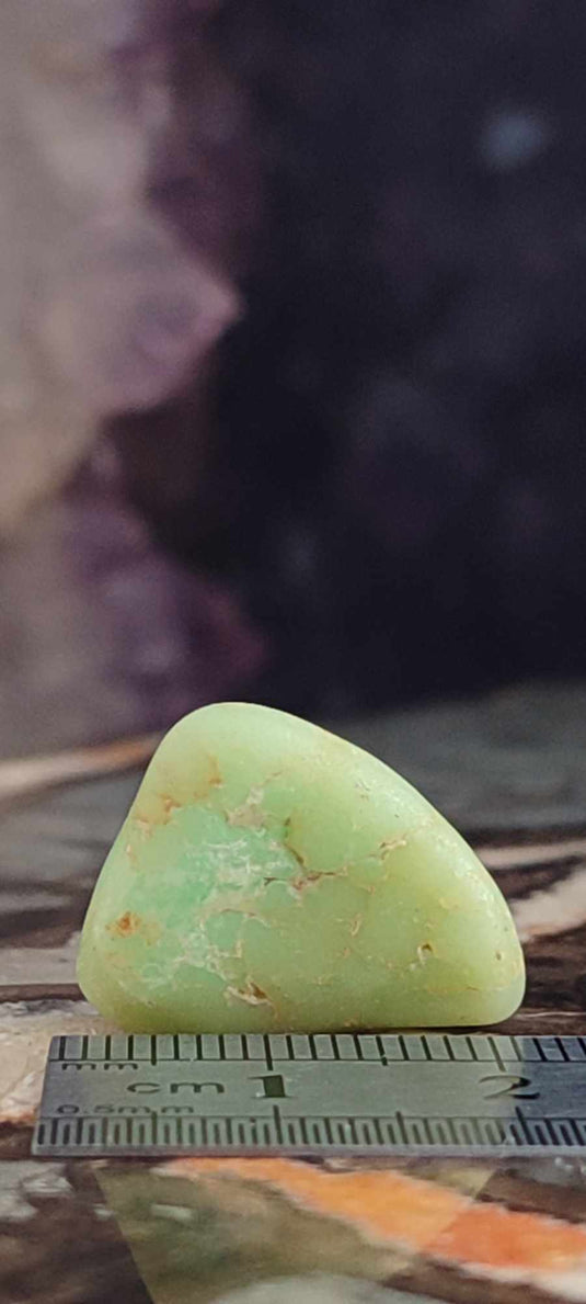 Chrysoprase du Kazakhstan pierre roulée Grade A++++ Chrysoprase pierre roulée Dans la besace du p'tit Poucet (Boutique Officielle)