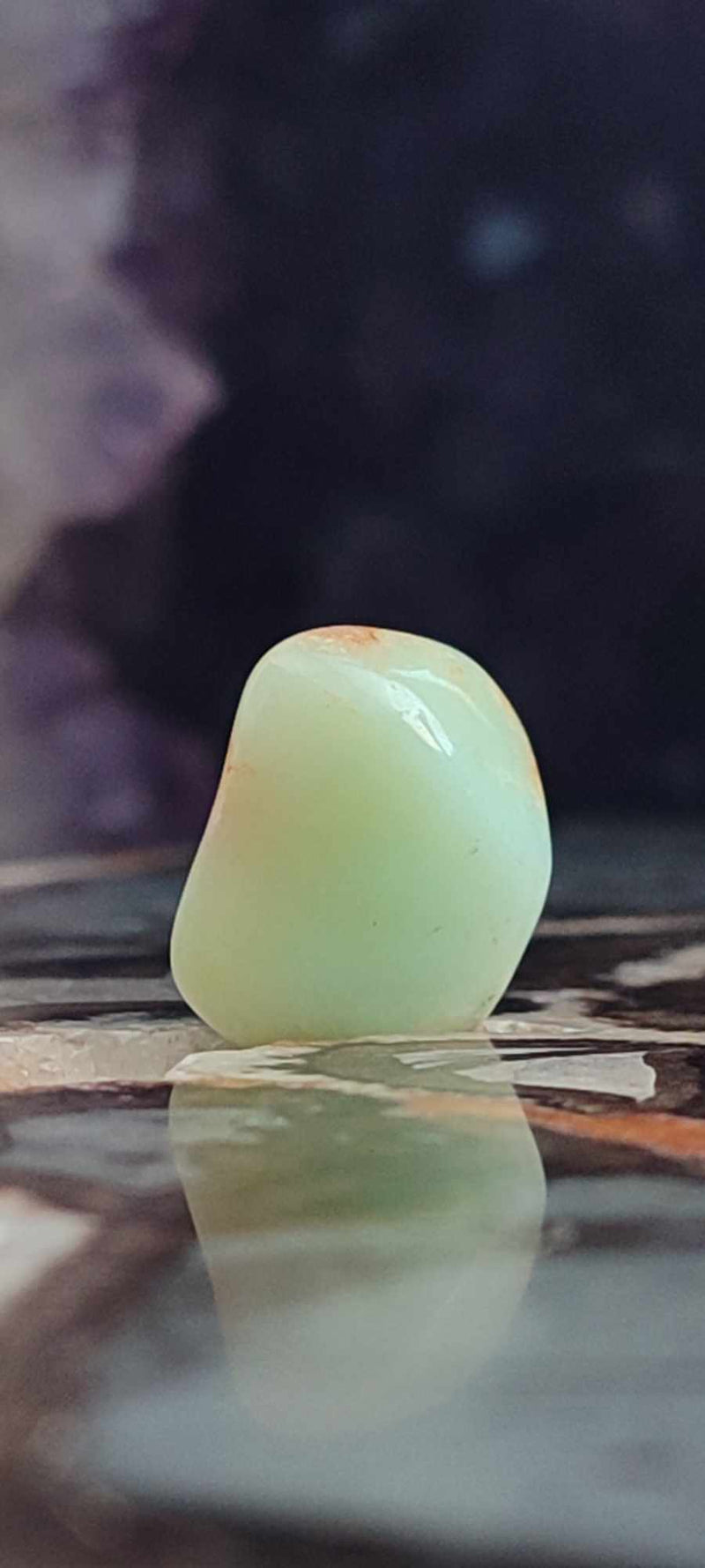 Carica immagine in Galleria Viewer, Chrysoprase du Kazakhstan pierre roulée Grade A++++ Chrysoprase pierre roulée Dans la besace du p&#39;tit Poucet (Boutique Officielle)
