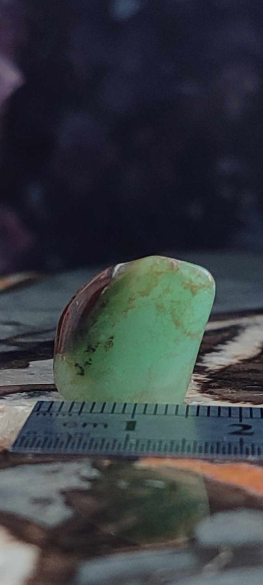 Chrysoprase du Kazakhstan pierre roulée Grade "Extra" Chrysoprase pierre roulée Dans la besace du p'tit Poucet (Boutique Officielle)