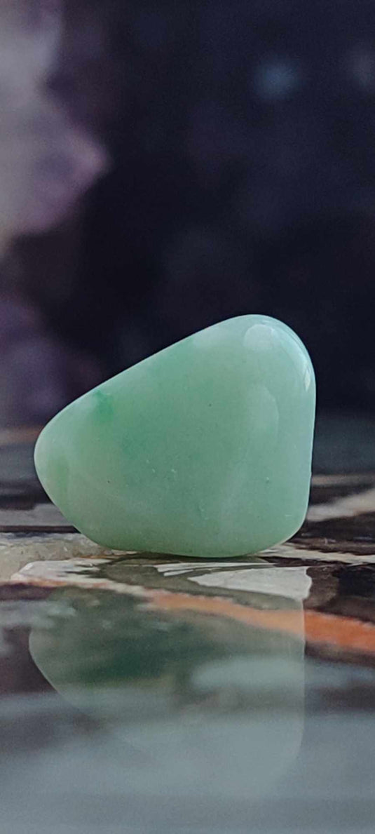 Chrysoprase du Kazakhstan pierre roulée Grade 