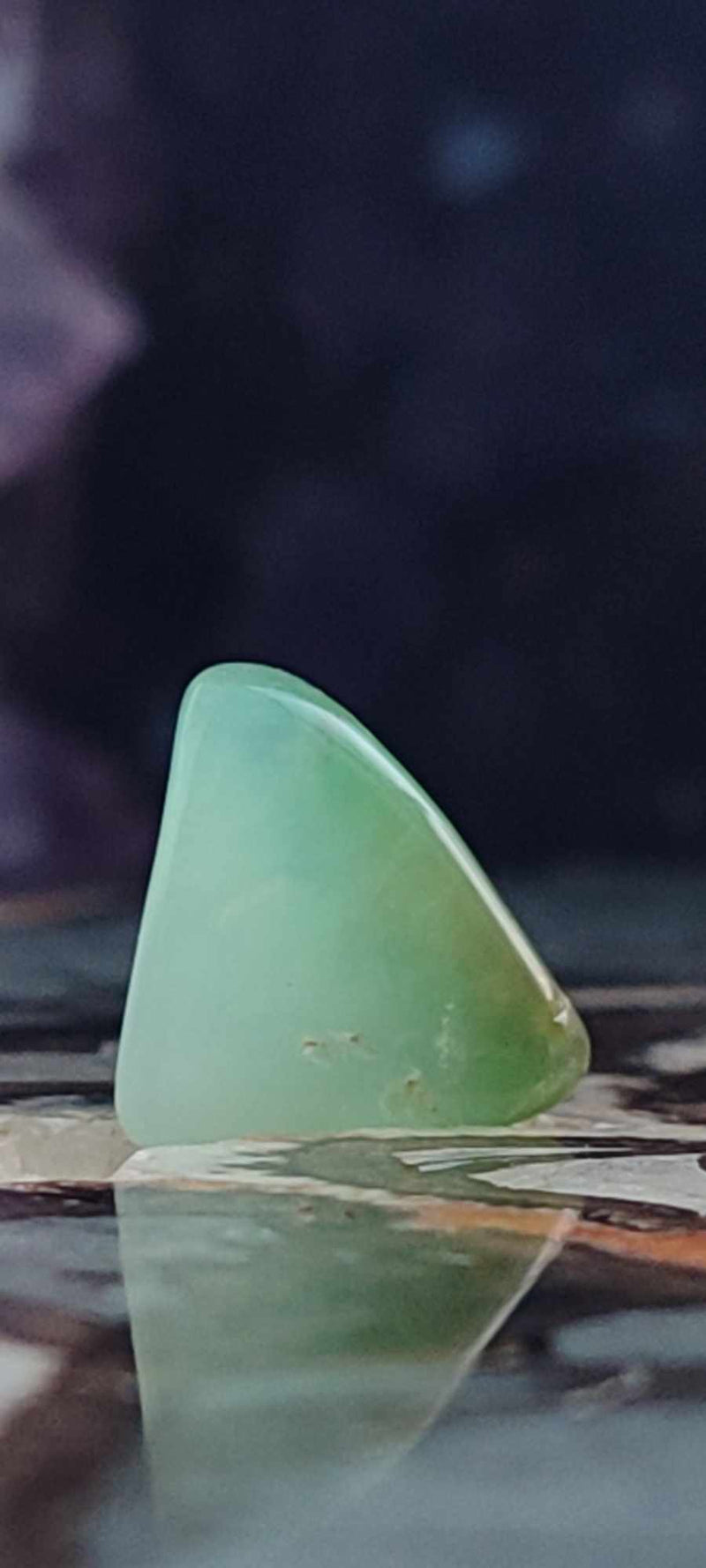 Carica immagine in Galleria Viewer, Chrysoprase du Kazakhstan pierre roulée Grade &quot;Extra&quot; Chrysoprase pierre roulée Dans la besace du p&#39;tit Poucet (Boutique Officielle)
