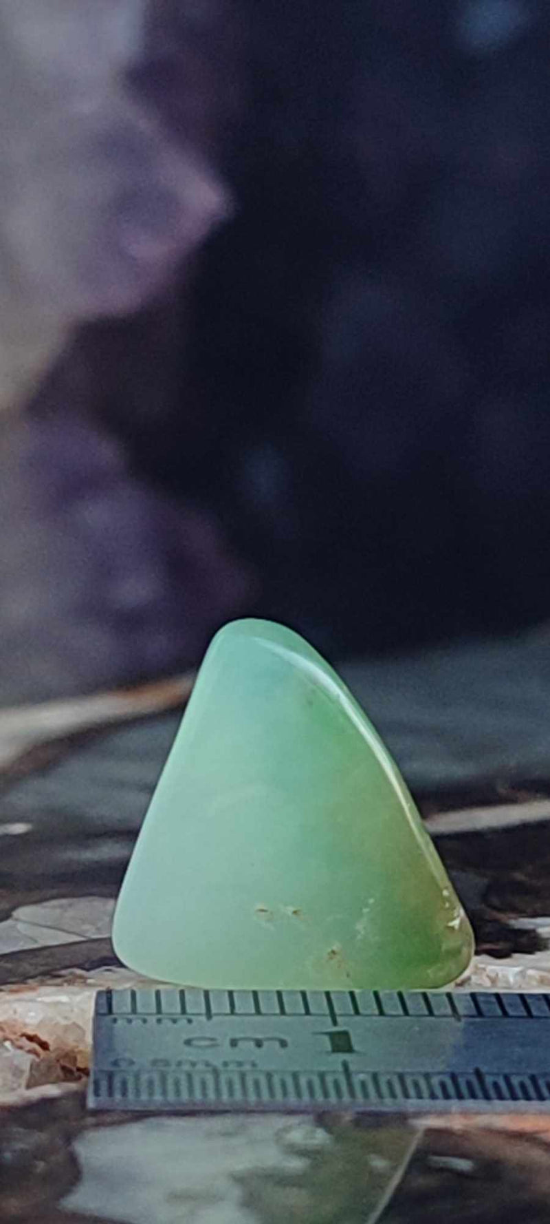 Carica immagine in Galleria Viewer, Chrysoprase du Kazakhstan pierre roulée Grade &quot;Extra&quot; Chrysoprase pierre roulée Dans la besace du p&#39;tit Poucet (Boutique Officielle)
