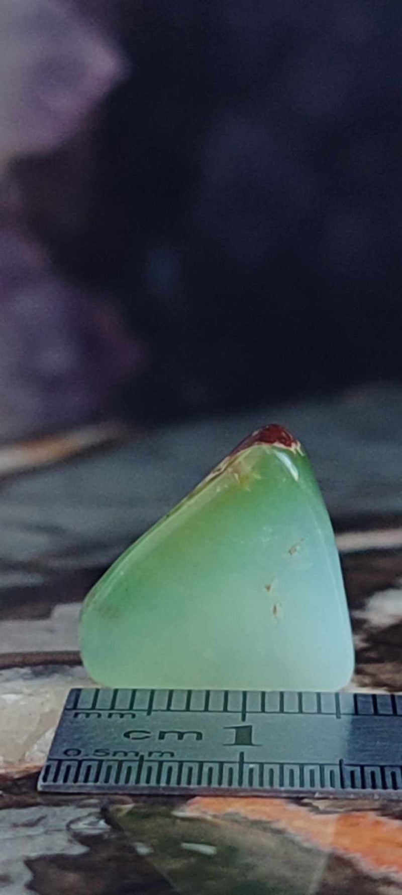 Carica immagine in Galleria Viewer, Chrysoprase du Kazakhstan pierre roulée Grade &quot;Extra&quot; Chrysoprase pierre roulée Dans la besace du p&#39;tit Poucet (Boutique Officielle)
