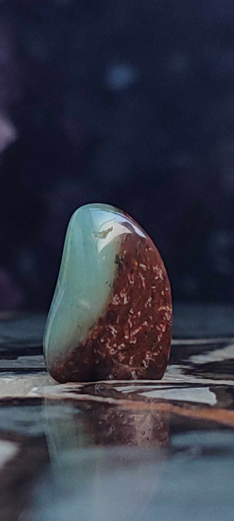 Загрузить изображение в просмотрщик галереи, Chrysoprase du Kazakhstan pierre roulée Grade &quot;Extra&quot; Chrysoprase pierre roulée Dans la besace du p&#39;tit Poucet (Boutique Officielle)
