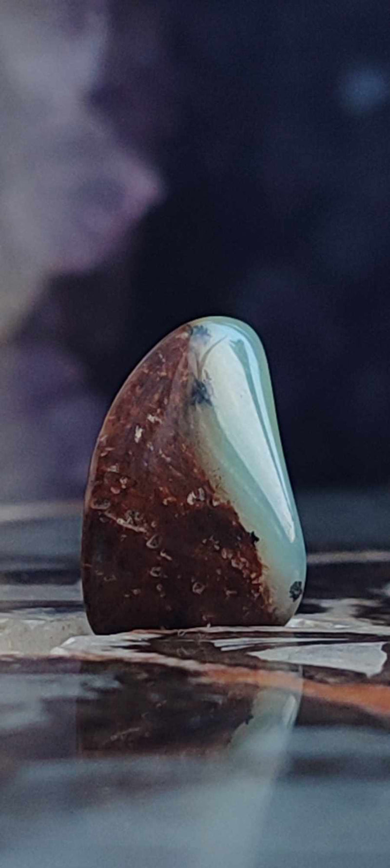 Загрузить изображение в просмотрщик галереи, Chrysoprase du Kazakhstan pierre roulée Grade &quot;Extra&quot; Chrysoprase pierre roulée Dans la besace du p&#39;tit Poucet (Boutique Officielle)
