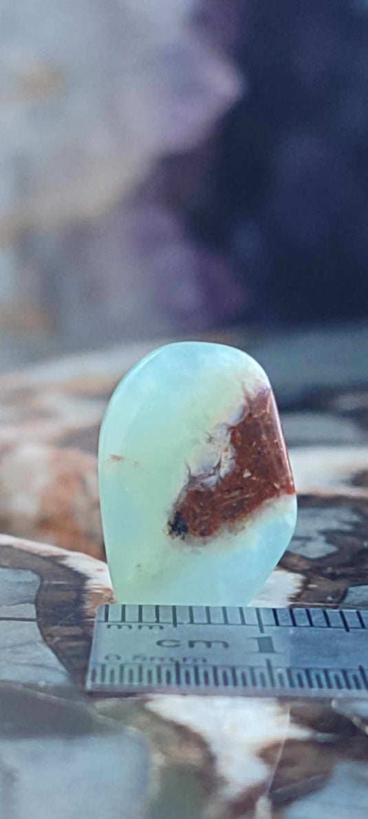 Chrysoprase du Kazakhstan pierre roulée Grade "Extra" Chrysoprase pierre roulée Dans la besace du p'tit Poucet (Boutique Officielle)