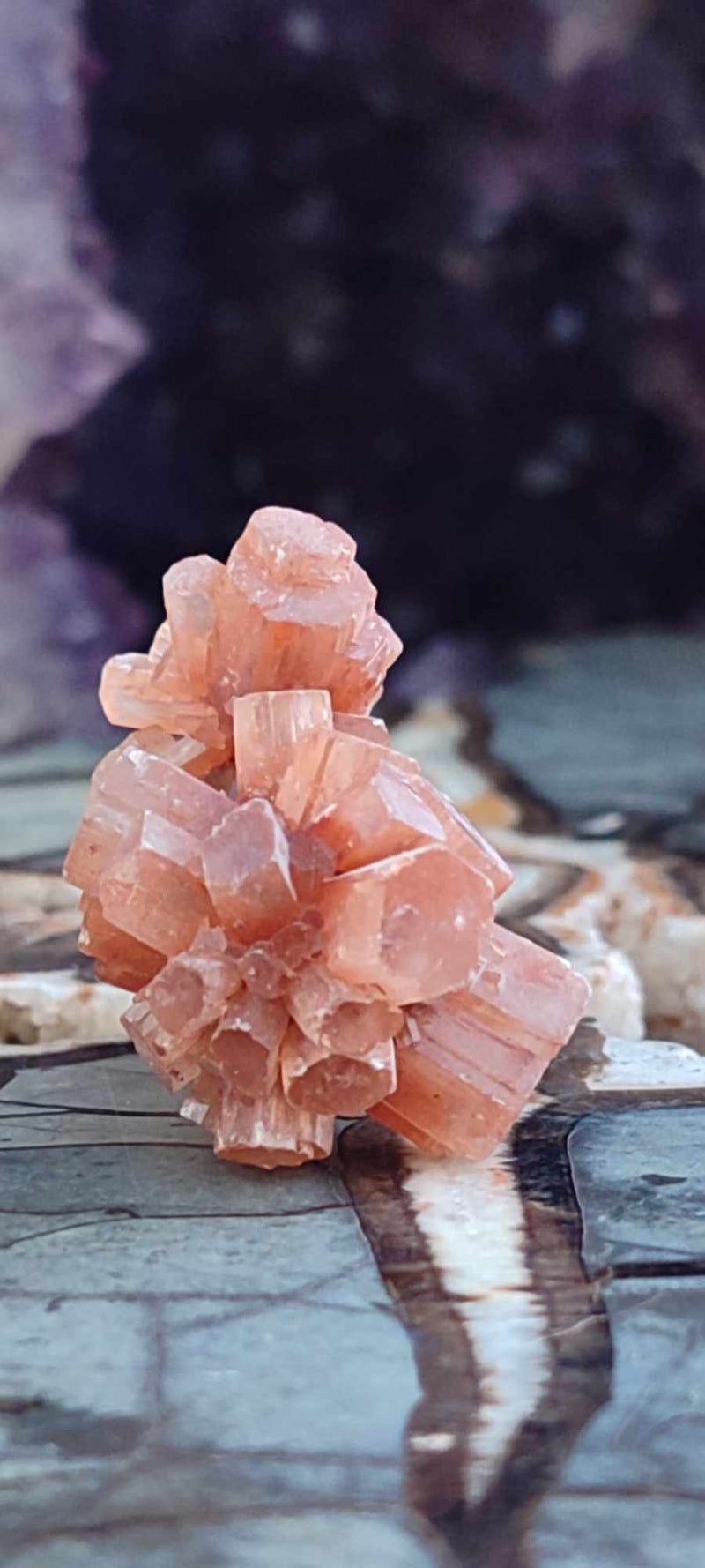 Chargez l&#39;image dans la visionneuse de la galerie, Aragonite Spoutnik d&#39;Espagne pierre brute Grade A++++ Aragonite Spoutnik pierre brute Dans la besace du p&#39;tit Poucet (Boutique Officielle)
