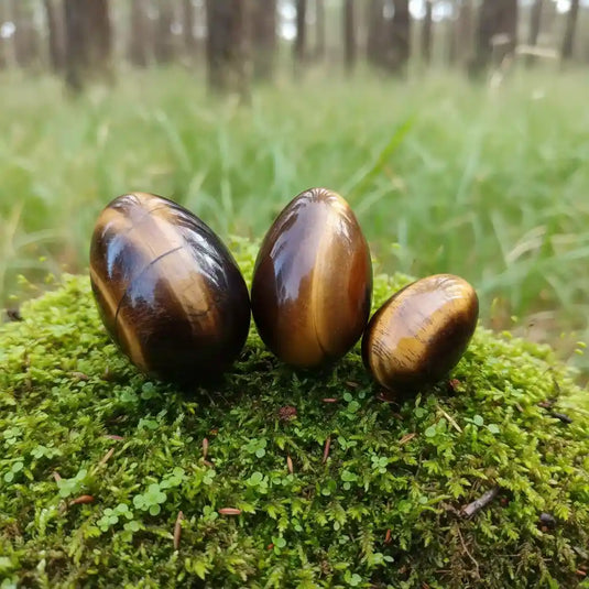 “Tantra Yoni” Egg in Tiger Eye from Brazil