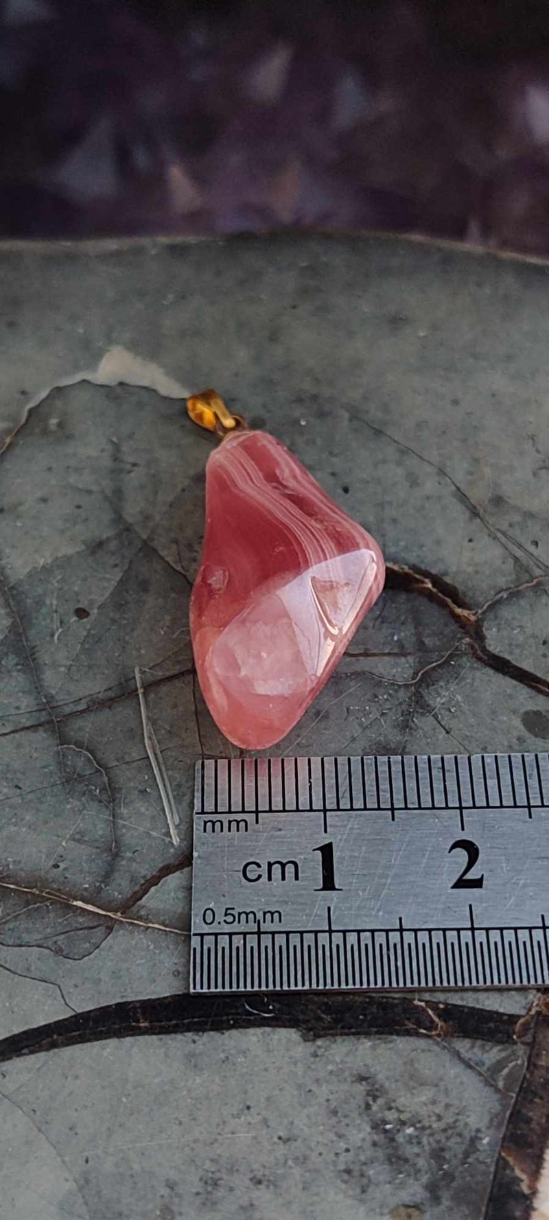 Загрузить изображение в просмотрщик галереи, Rhodochrosite cristallisée du Pérou pendentif Grade &quot;Extra&quot; (fourni avec cordon) Rhodochrosite cristallisée du Pérou pendentif Grade &quot;Extra&quot; Dans la besace du p&#39;tit Poucet (Boutique Officielle)
