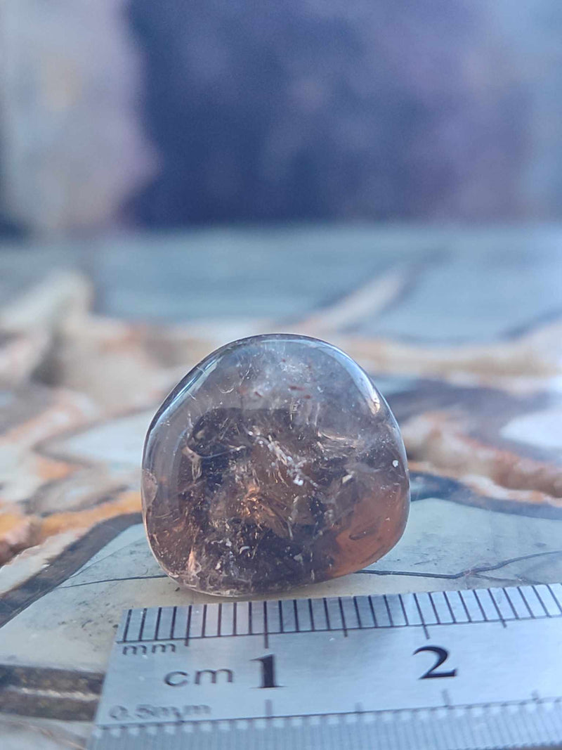 Chargez l&#39;image dans la visionneuse de la galerie, Quartz fumé du Brésil pierre roulée Grade A++++ Quartz fumé du Brésil pierre roulée Dans la besace du p&#39;tit Poucet (Boutique Officielle)
