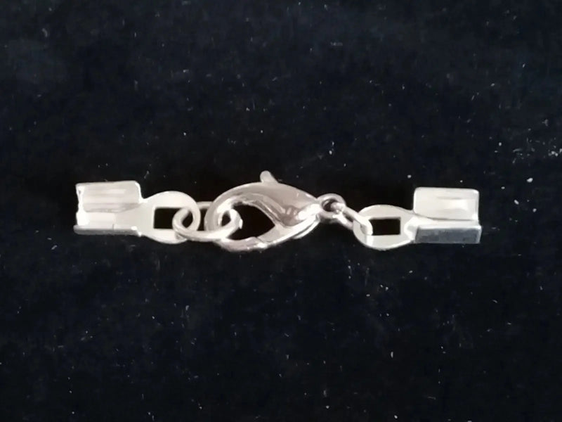 Load image into Gallery viewer, Accessoires fermoir agrafe pour bracelets colliers pendentifs couleur Argent Prix fermoir à l’unité Accessoires fermoir agrafe
