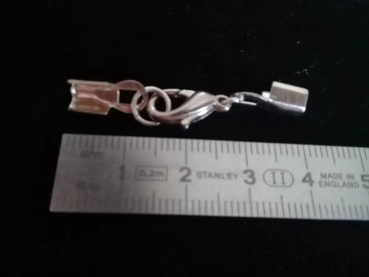 Accessoires fermoir agrafe pour bracelets colliers pendentifs couleur Argent Prix fermoir à l’unité Grand modèle Accessoires fermoir agrafe