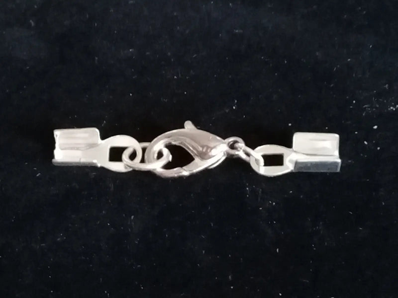 Load image into Gallery viewer, Accessoires fermoir agrafe pour bracelets colliers pendentifs couleur Argent Prix fermoir à l’unité Accessoires fermoir agrafe
