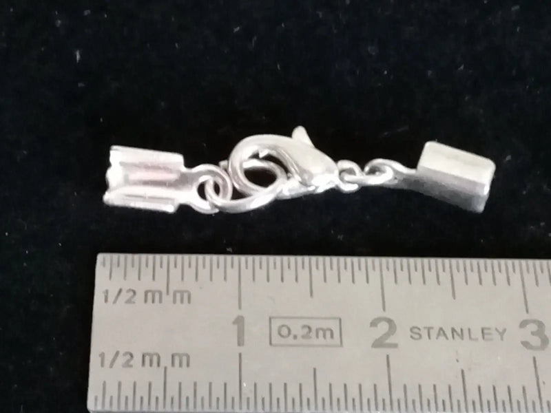 Load image into Gallery viewer, Accessoires fermoir agrafe pour bracelets colliers pendentifs couleur Argent Prix fermoir à l’unité Accessoires fermoir agrafe
