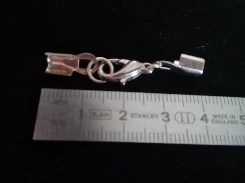 Load image into Gallery viewer, Accessoires fermoir agrafe pour bracelets colliers pendentifs couleur Argent Prix fermoir à l’unité Grand modèle Accessoires fermoir agrafe
