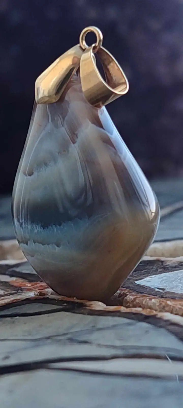 Load image into Gallery viewer, Agate du Botswana Afrique pendentif Grade A++++ Agate du Botswana pendentif
