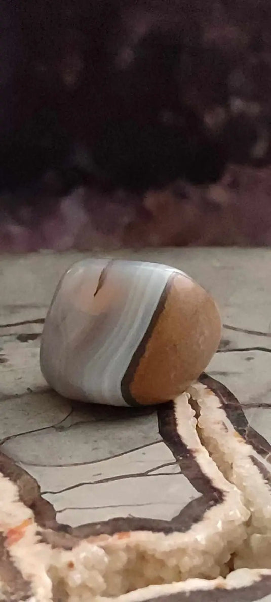 Agate du Botswana Afrique pierre roulée Grade A++++ Agate du Botswana pierre roulée