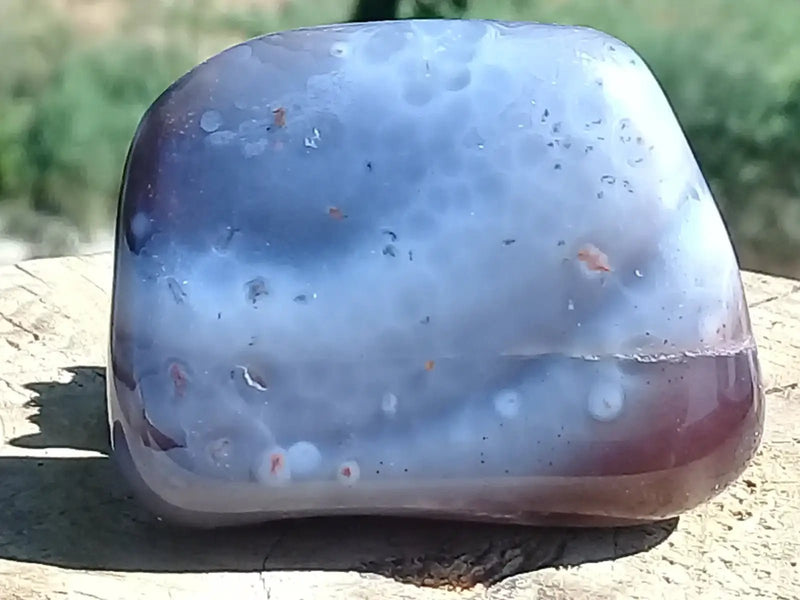 Chargez l&#39;image dans la visionneuse de la galerie, Agate du Botswana Afrique pierre roulée Grade A++++ Agate du Botswana pierre roulée
