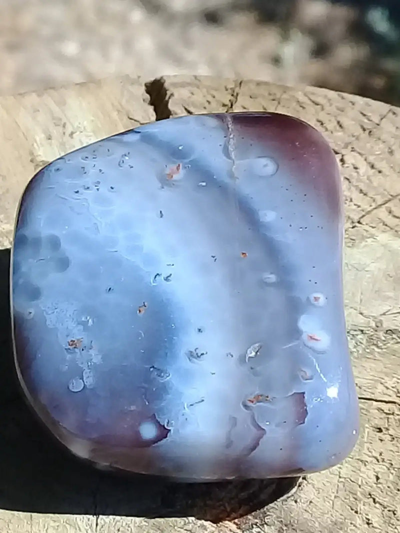 Chargez l&#39;image dans la visionneuse de la galerie, Agate du Botswana Afrique pierre roulée Grade A++++ Agate du Botswana pierre roulée
