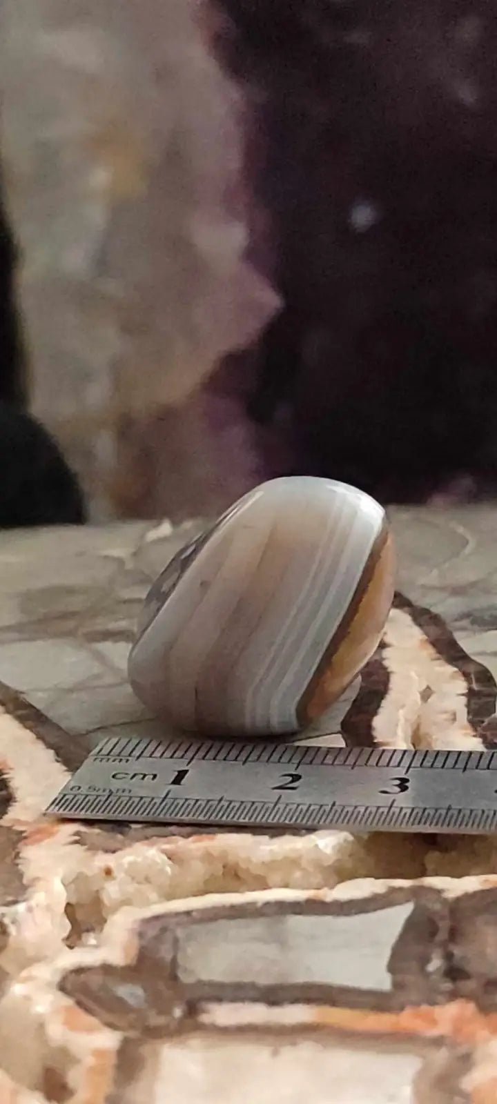 Load image into Gallery viewer, Agate du Botswana Afrique pierre roulée Grade A++++ Agate du Botswana pierre roulée
