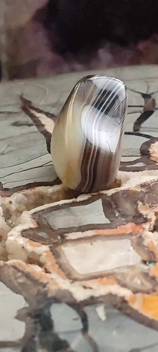 Agate du Botswana Afrique pierre roulée Grade A++++ Agate du Botswana pierre roulée