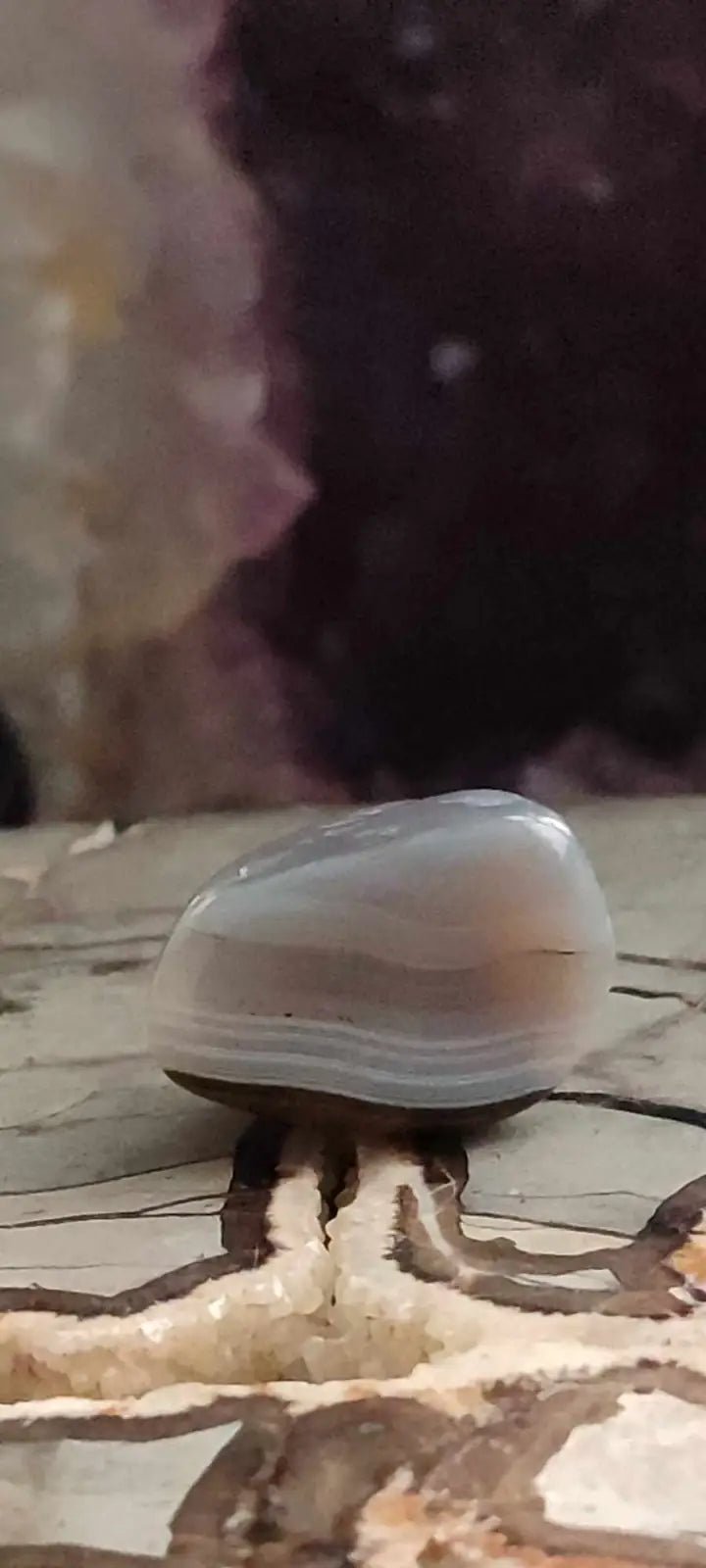 Load image into Gallery viewer, Agate du Botswana Afrique pierre roulée Grade A++++ Agate du Botswana pierre roulée
