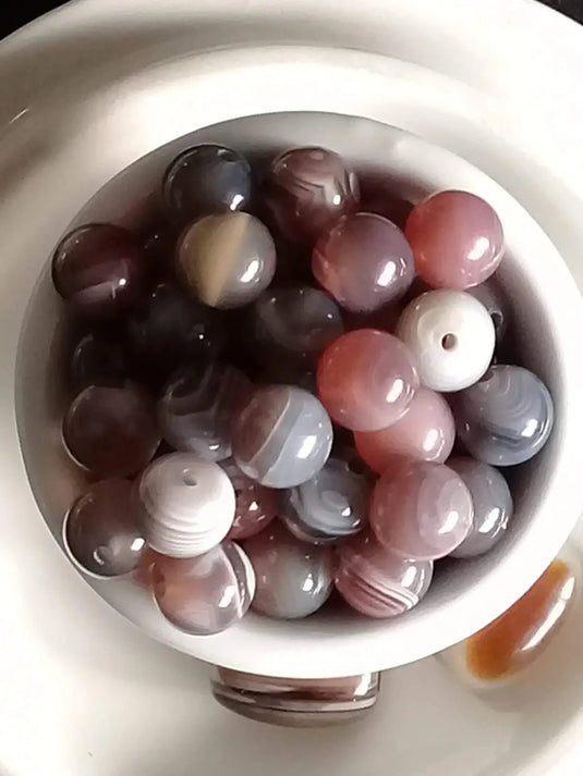 Agate du Botswana perle Grade A++++ Prix perle à l’unité Agate du Botswana perle