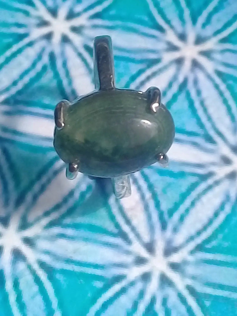 Load image into Gallery viewer, Agate Mousse bague montée sur argent 925 Grade A +++ Diamètre 17 Bague Agate mousse Diam 17
