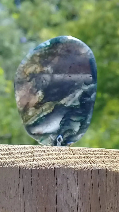 Agate mousse pendentif Grade A ++++ Agate mousse pendentif