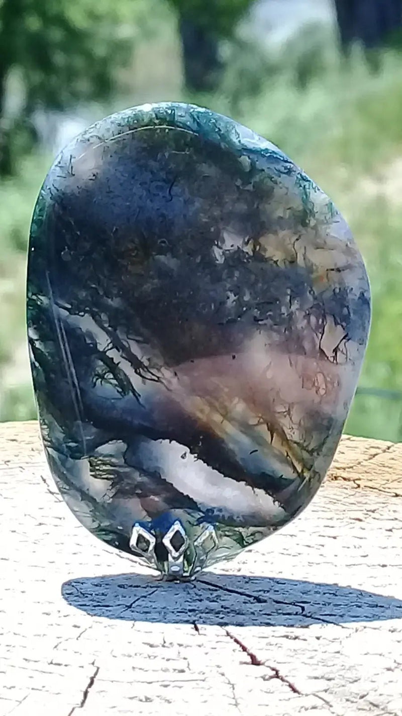 Load image into Gallery viewer, Agate mousse pendentif Grade A ++++ Agate mousse pendentif
