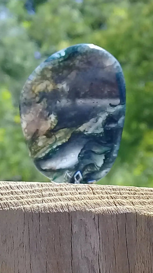 Agate mousse pendentif Grade A ++++ Agate mousse pendentif