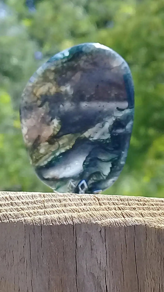 Agate mousse pendentif Grade A ++++ Agate mousse pendentif