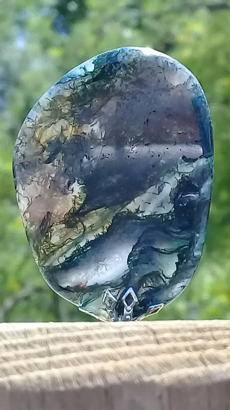 Load image into Gallery viewer, Agate mousse pendentif Grade A ++++ Agate mousse pendentif
