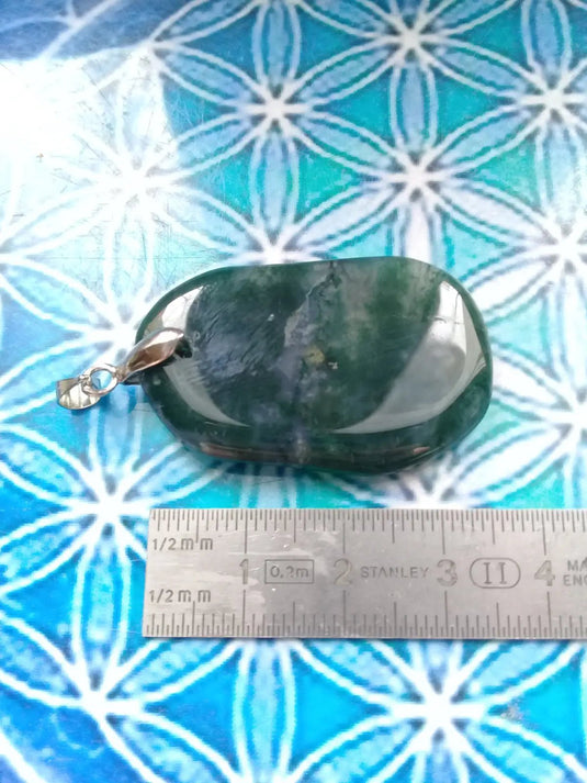 Agate mousse pendentif Grade A ++++ Agate mousse pendentif