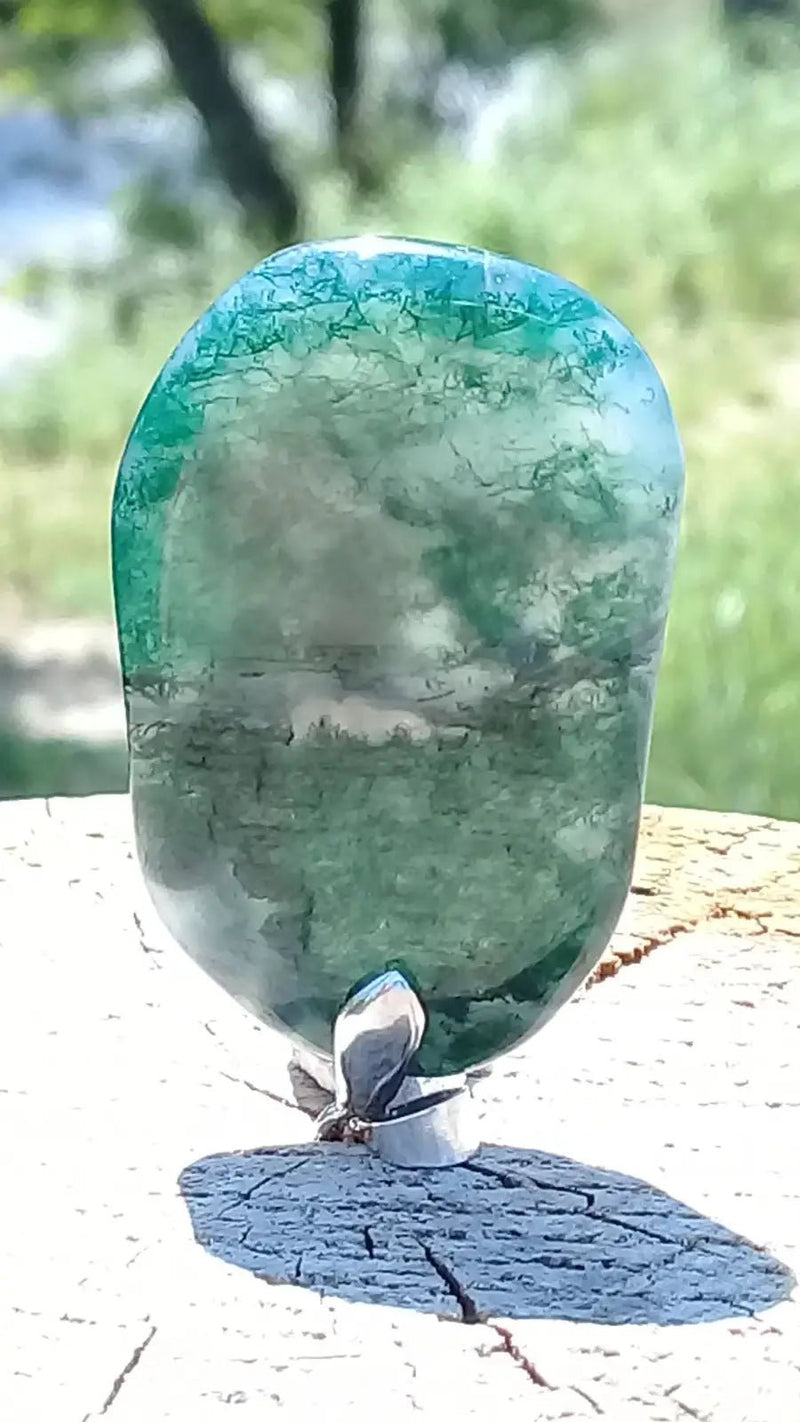 Load image into Gallery viewer, Agate mousse pendentif Grade A ++++ Agate mousse pendentif
