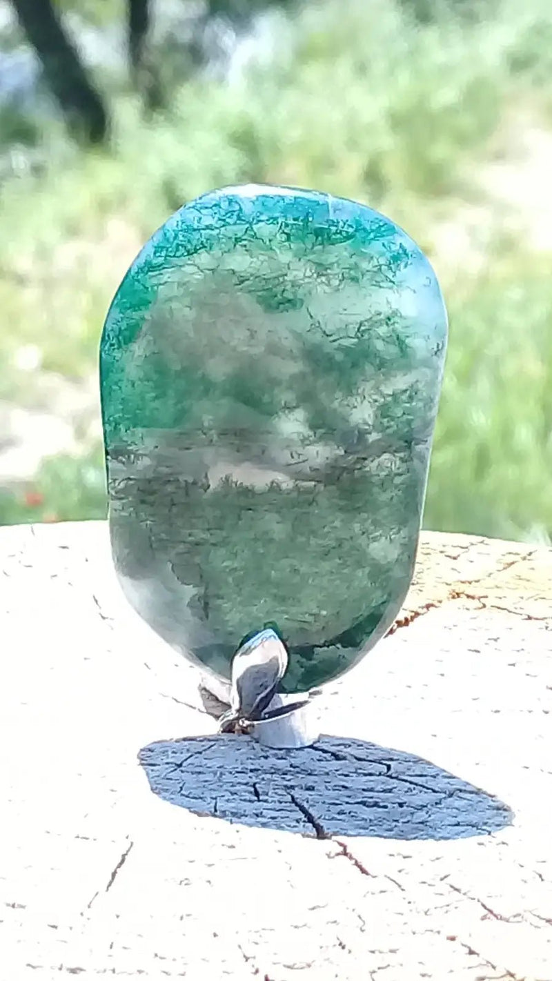 Load image into Gallery viewer, Agate mousse pendentif Grade A ++++ Agate mousse pendentif
