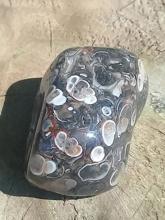 Agate Turitelle d’Urtuguay pierre roulée Grade A++++ Agate Turitelle pierre roulée