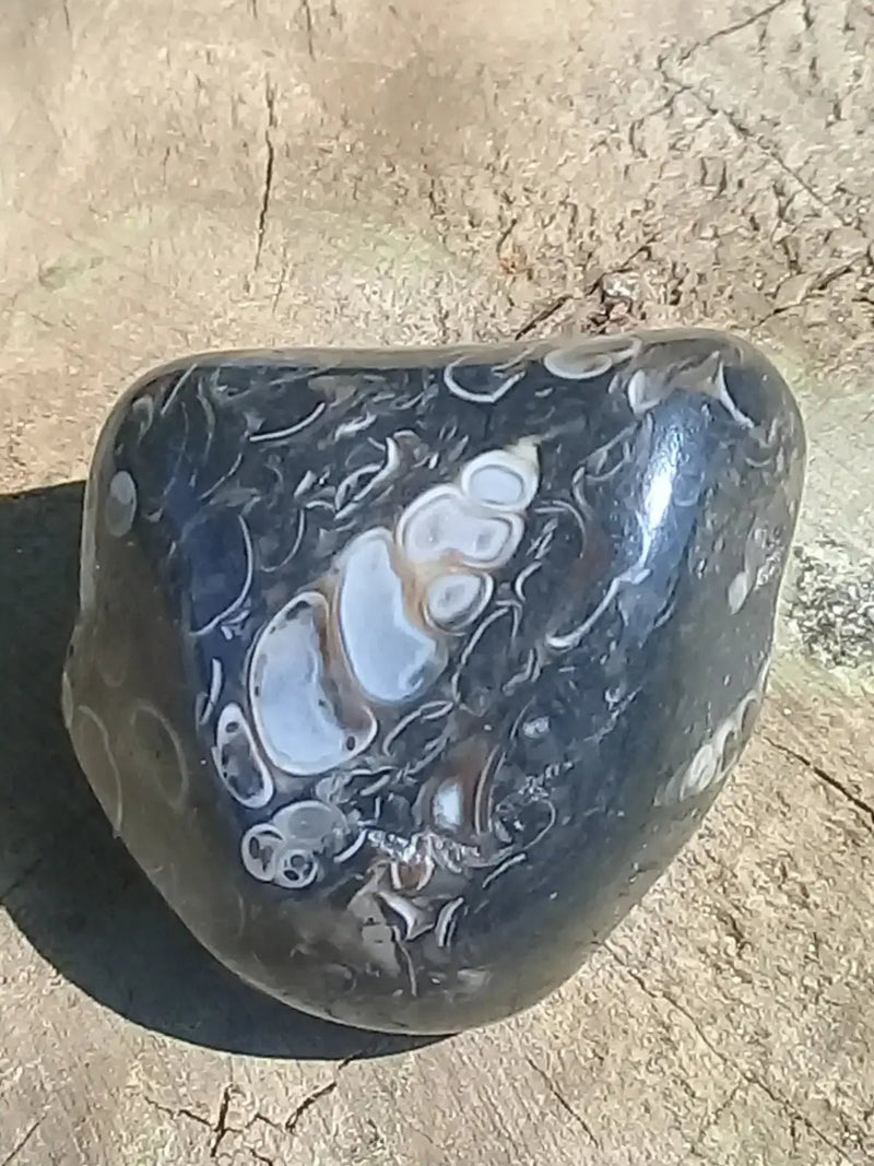 Chargez l&#39;image dans la visionneuse de la galerie, Agate Turitelle d’Uruguay pierre roulée Grade A++++ Agate Turitelle pierre roulée

