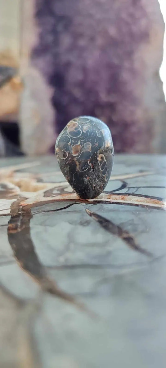 Agate Turitelle d’Uruguay pierre roulée Grade A++++ Agate Turitelle pierre roulée