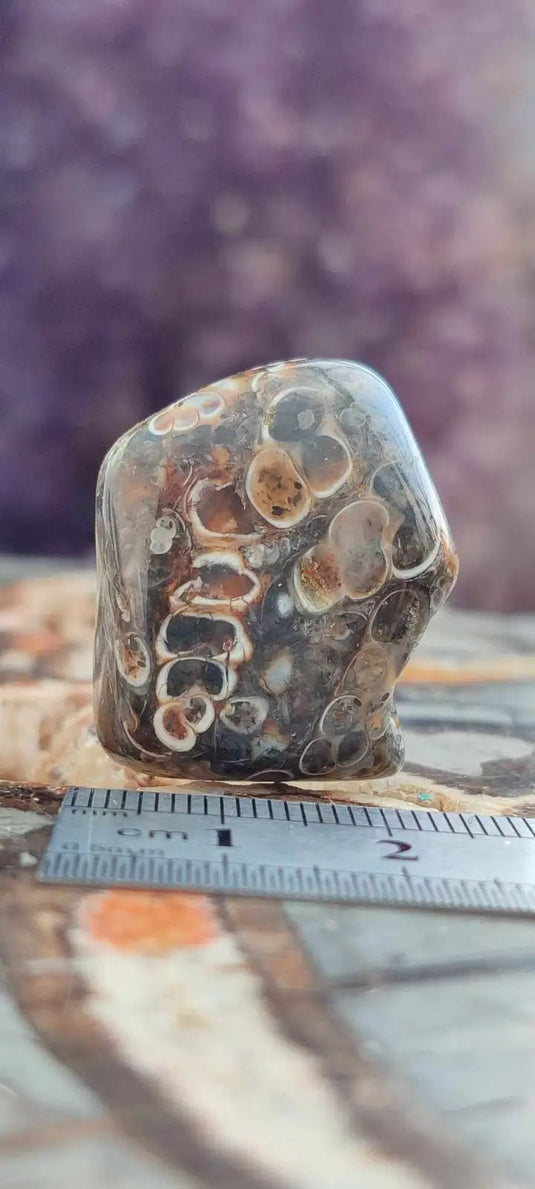 Agate Turitelle d’Uruguay pierre roulée Grade A++++ Agate Turitelle pierre roulée